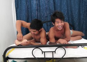 Asian Boy Warren Tickled By Str8 Boys